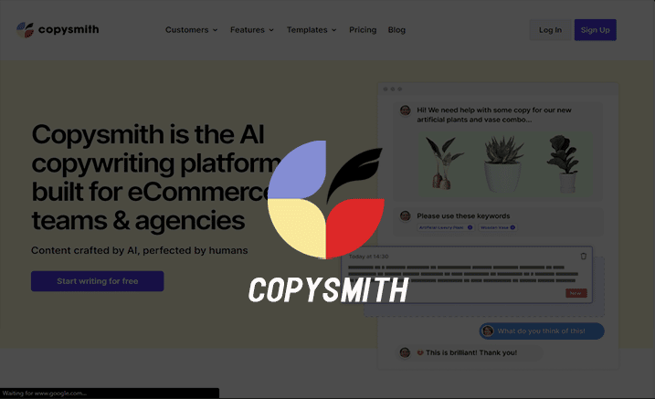 Copysmith AI-based contenting tools